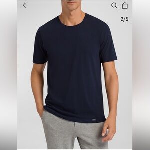 Hanro Men's Navy Blue Shirt